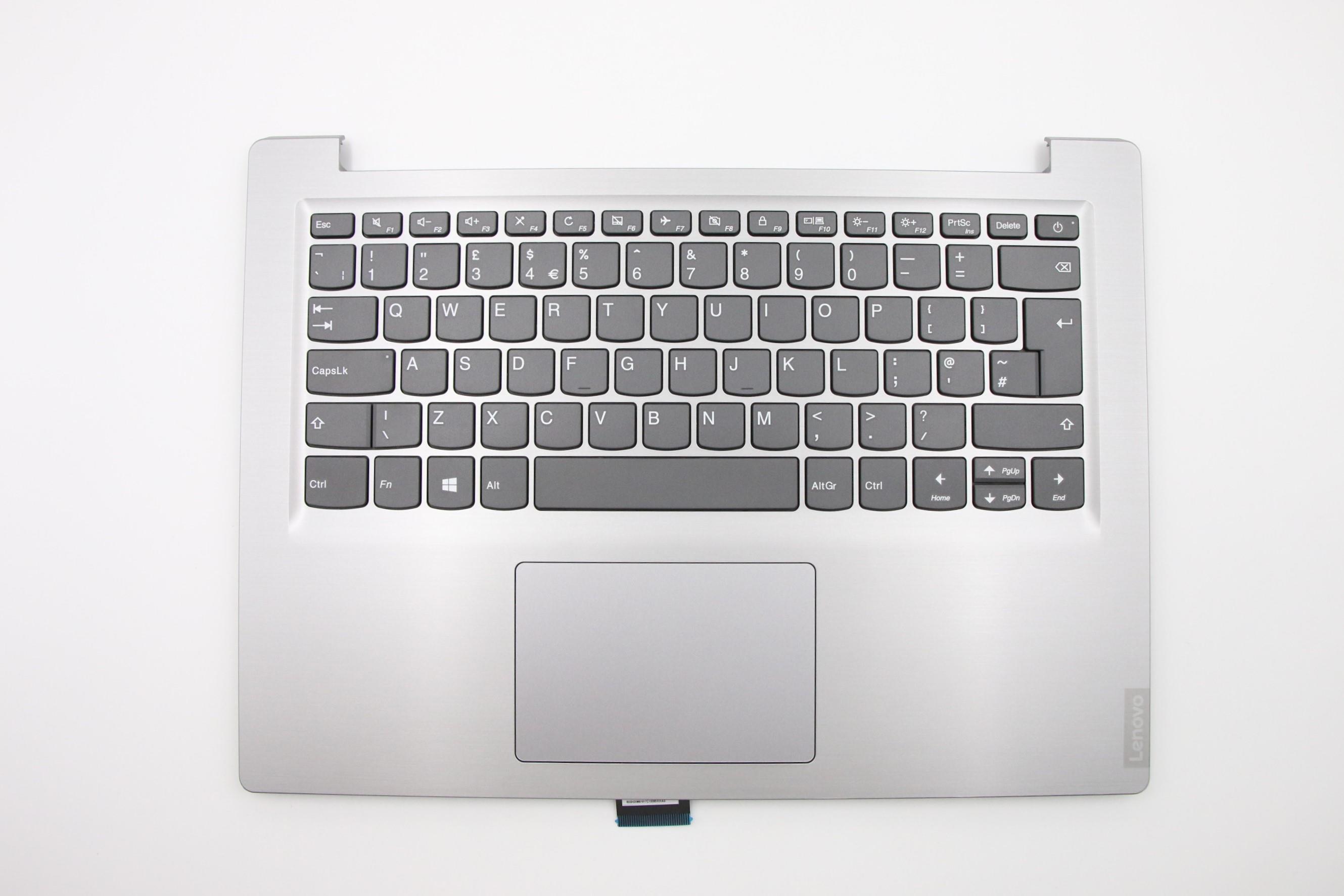 Carcasa superioara cu tastatura palmrest Laptop, Lenovo, V14-ADA Type 82C6, 5CB0S17123, AP1CS000600, gri, layout UK