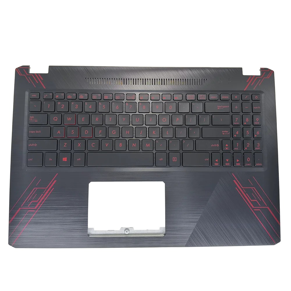 Carcasa superioara cu tastatura palmrest Laptop Gaming, Asus, X570U, X570UD, X570D, X570DD, X570ZD, FX570UD-1C, 90NB0IX1-R30300, iluminata, layout US