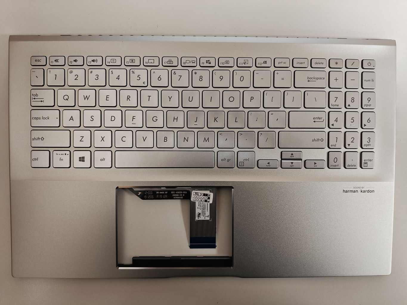 Carcasa superioara cu tastatura palmrest Laptop, Asus, VivoBook S15 S531F, S531FA, S531FL, X531FA-2S, 90NB0LL1-R31UI0, iluminata, layout US