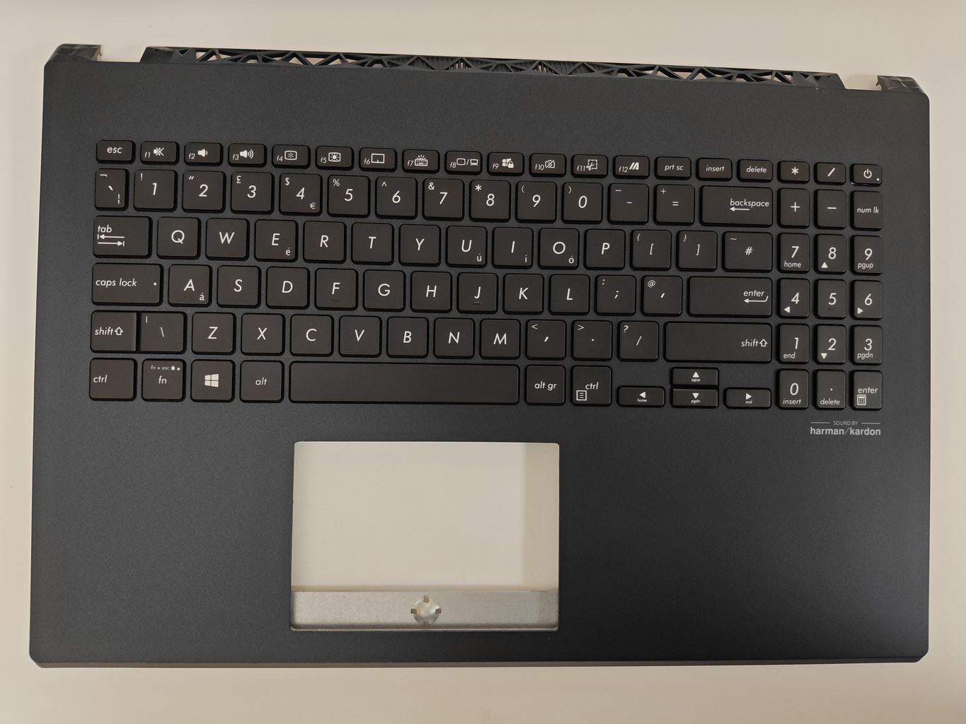 Carcasa superioara cu tastatura palmrest Laptop, Asus, VivoBook 15 F571, F571GT, F571GD, F571LH, F571LI, 90NB0NL1-R31US0, EAXKT00301A, iluminata, layout US