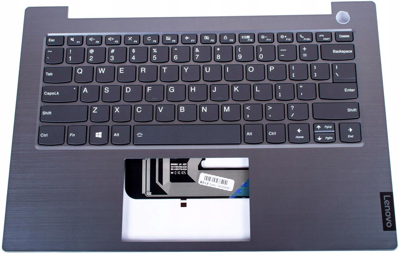 Carcasa superioara cu tastatura palmrest Laptop, Lenovo, ThinkBook 14-IML Type 20RV, 5CB0W44405, 4FLVATALV20, iluminata, layout US