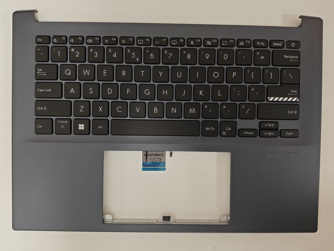 Carcasa superioara cu tastatura palmrest Laptop, Asus, VivoBook Pro 14 X3400P, X3400PA, X3400PH, X3400PH-8B, 90NB0UX2-R30UI2, 13MB0UX2AP0111, iluminata, layout US