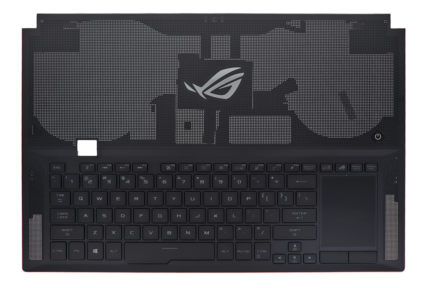 Carcasa superioara cu tastatura palmrest Laptop, Asus, ROG Zephyrus S GX701G, GX701GV, GX701GVR, GX701GW, GX701GWR, GX701GX, GX701GXR, 90NR02J1-R31US1, 13NR00X0AM0461, iluminata RGB, layout US