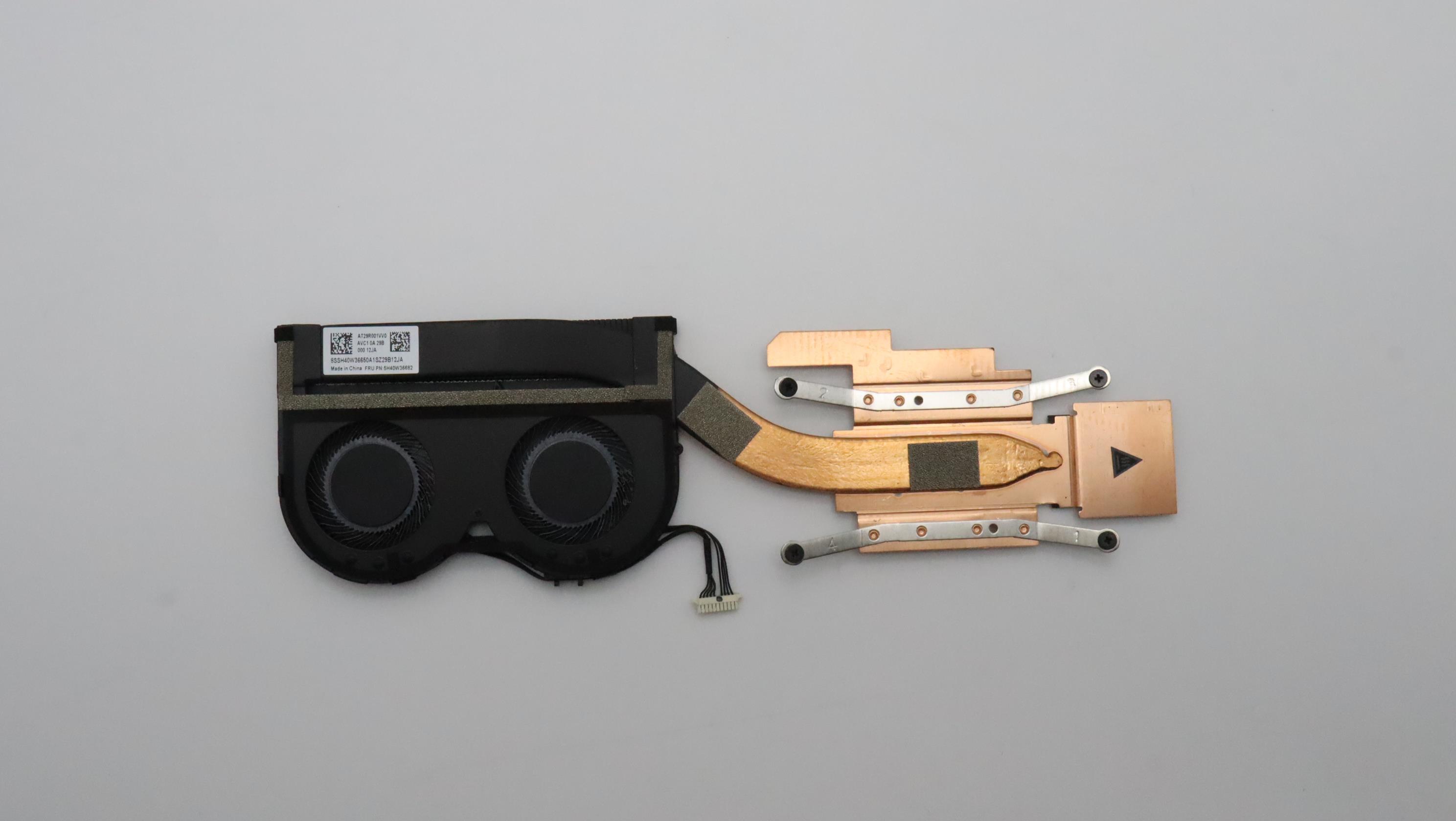 Cooler cu radiator Laptop, Lenovo, ThinkPad X1 Carbon 10th Gen Type 21CB, 21CC, 5H40W36680, 5H40W36681, 5H40W36682, AT2T002VV0, BAPA0804R5HY005, 5V, 0.70A