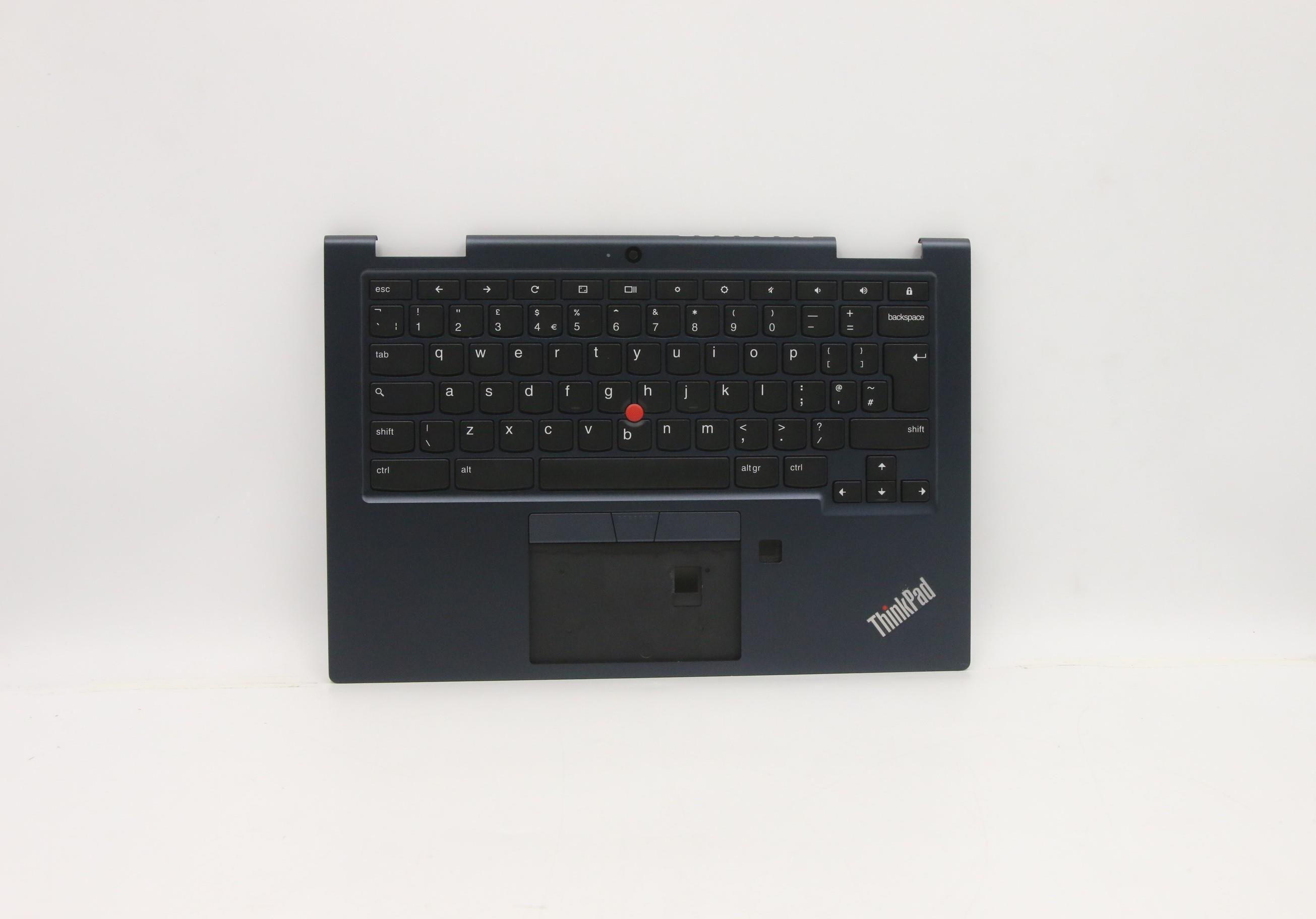 Carcasa superioara cu tastatura palmrest Laptop, Lenovo, ChromeBook C13 Yoga Gen 1 Type 20UX, 20UY, 5M10Z54496, KSHA38LF7TALV20, iluminata RGB, layout UK