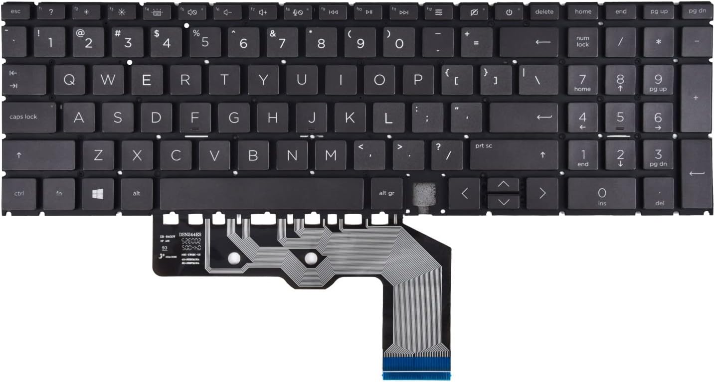 Tastatura, Laptop, HP, Envy 15-EE, 15-ED, 15M-EE, 15M-ED, 15T-ED, TPN-C148, TPN-C149, V192102AS1, iluminata, argintie, layout US