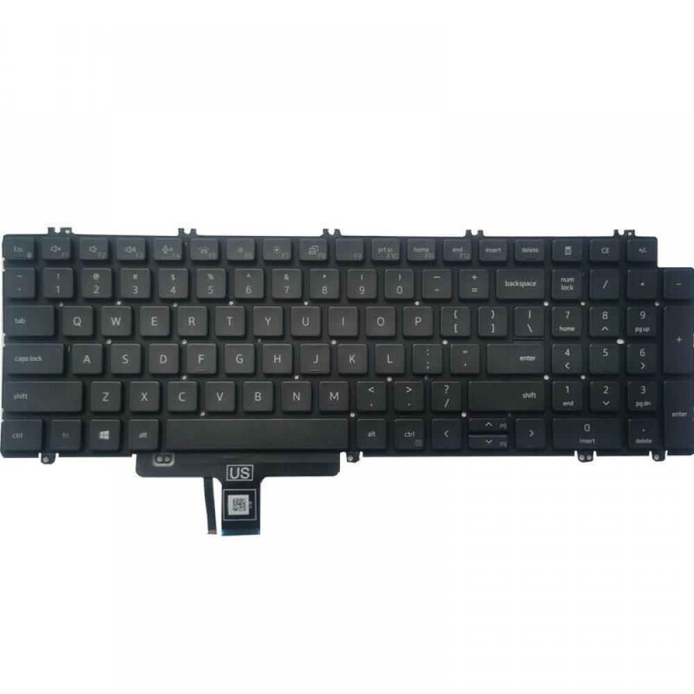 Tastatura Laptop, Dell, Precision 7780, P115F, P115F002, iluminata, neagra, layout US