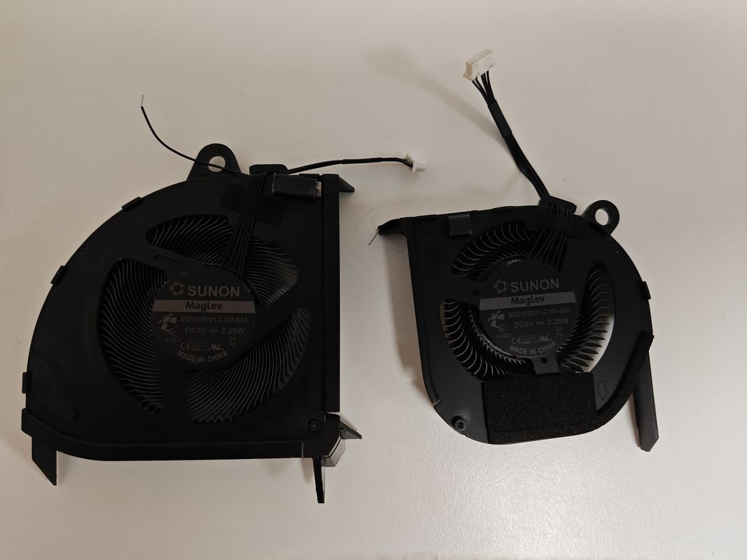 Set coolere Laptop, Lenovo, ThinkPad T15g Gen 1 Type 20UR, 20US, 5H40X89383, MG75090V1-C192-S9A, MG75090V1-C192-S9A, 5V, 2.25W