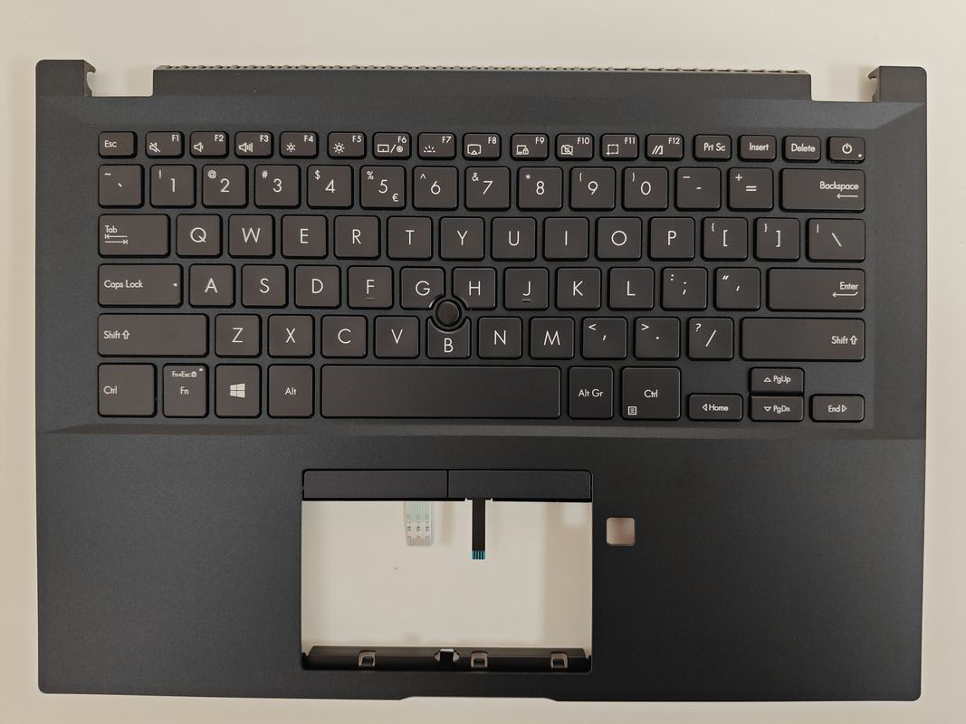 Carcasa superioara cu tastatura palmrest Laptop, Asus, ExpertBook P2 P2451F, P2451FA, P2451FB, P2451FB-1A, 13N1-B1A0621, 13NX02N1AP0221, 90NX02P1-R32UI0, 90NX02P1-R32UI1, iluminata, layout US