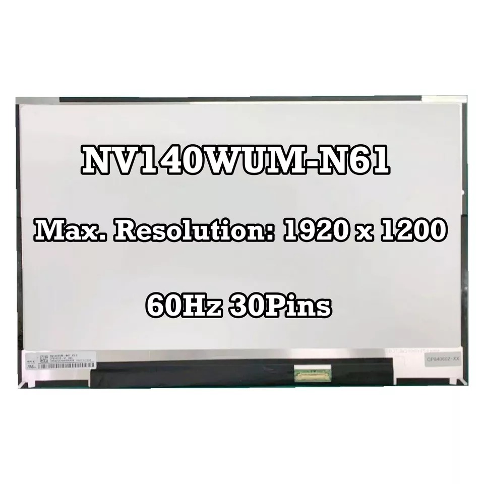 Display Laptop, Fujitsu, LifeBook U9413, NV140WUM-N61 V.3, 14 inch, FHD  1920x1200, IPS, 60Hz, 30 pini