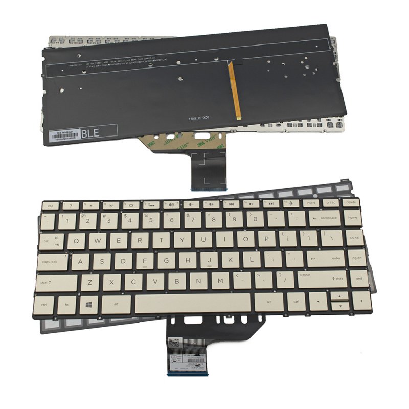 Tastatura Laptop, HP, Spectre X360 13-W, 13T-W, iluminata, aurie, layout US