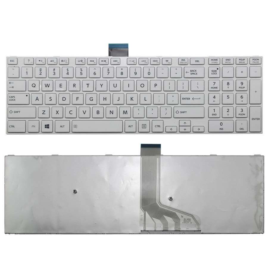 Tastatura Laptop, Toshiba, Satellite S50-A, S50D-A, S50T-A, S50DT-A, S55-A, S55D-A, S55T-A, S55DT-A, alba, layout US