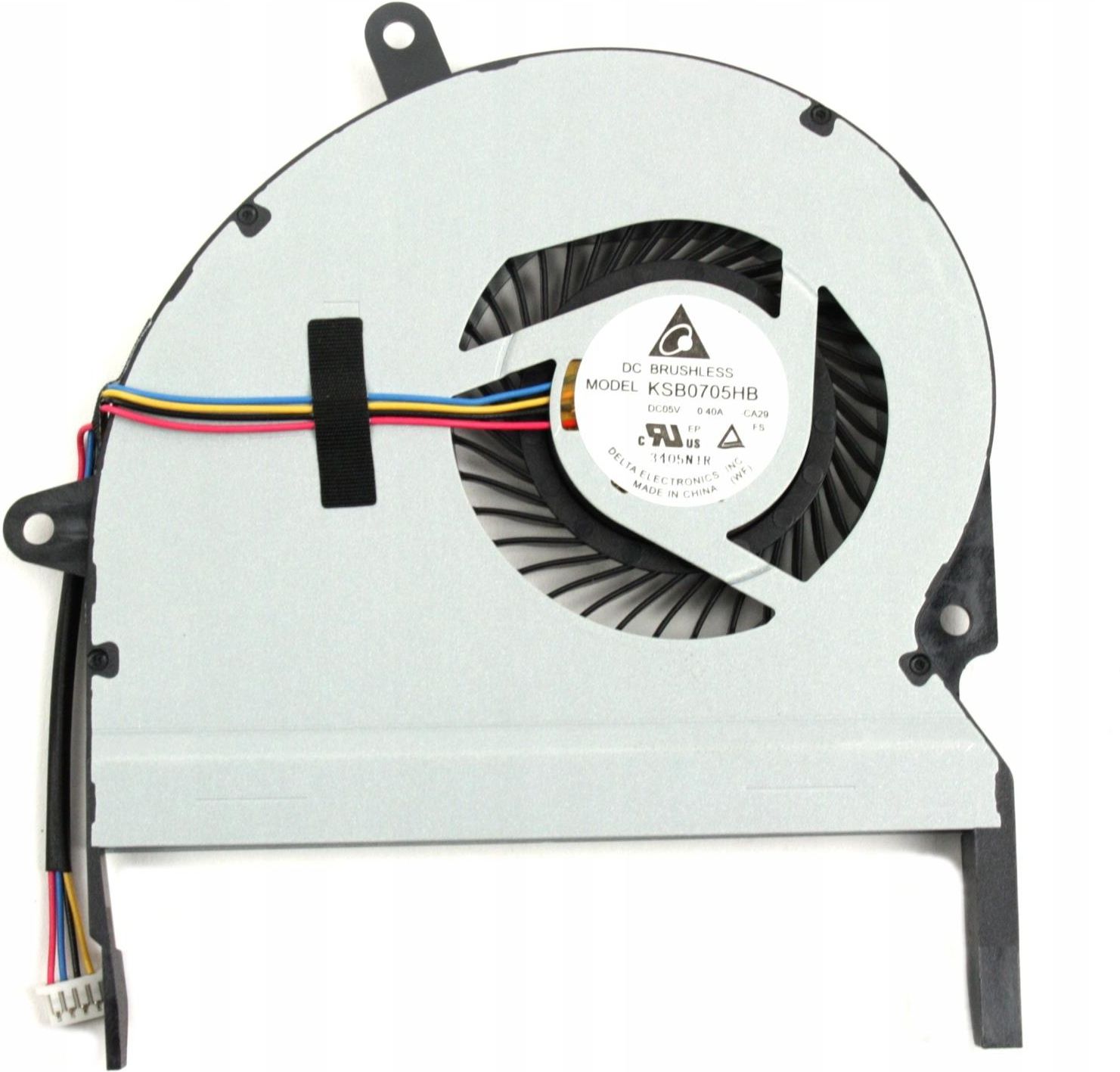 Cooler Laptop, Asus, X501A, F501A, 13GN3O10P050-1, 13GN3O1AM010-1, 13GN3O1AM020, KDB04505HA-8G99, KSB0705HB-CA29, 5V, 0.40A