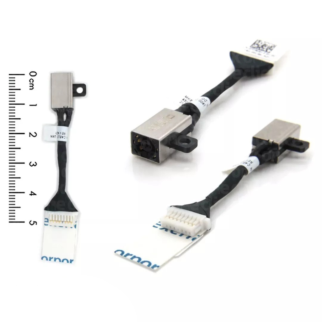Mufa alimentare Laptop, Dell, Latitude 14 3412, E3412, 7DM5H, 07DM5H, 450.0KD0C.0001, 450.0KD0C.0021, 450.0KD0C.0041, WISTRON MKB L15 DC-IN CABLE (UMA), 5cm