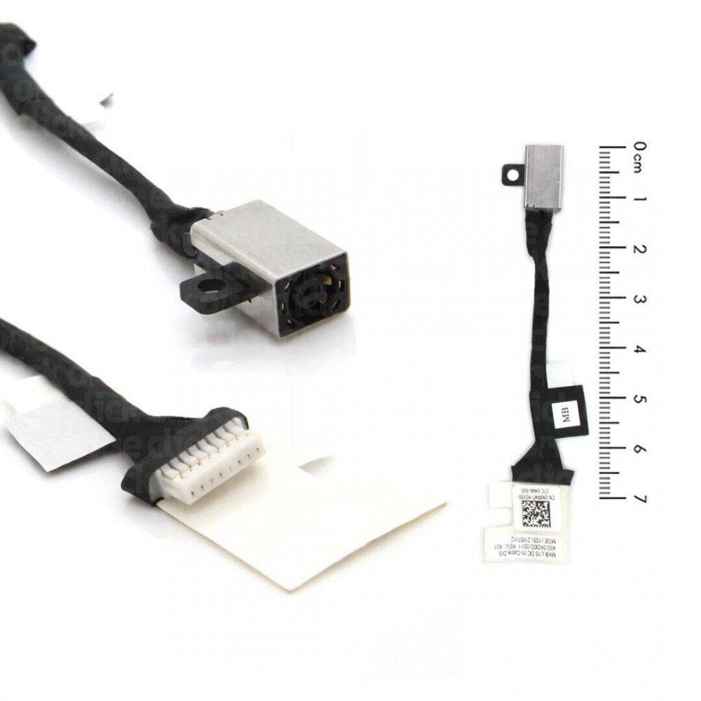 Mufa alimentare Laptop, Dell, Inspiron 14 5435, P171G, P171G003, 07NN5V, 7NN5V, 450.0SC0G, 450.0SC0G.0012, Quake N14CS DC In Cable, 7cm