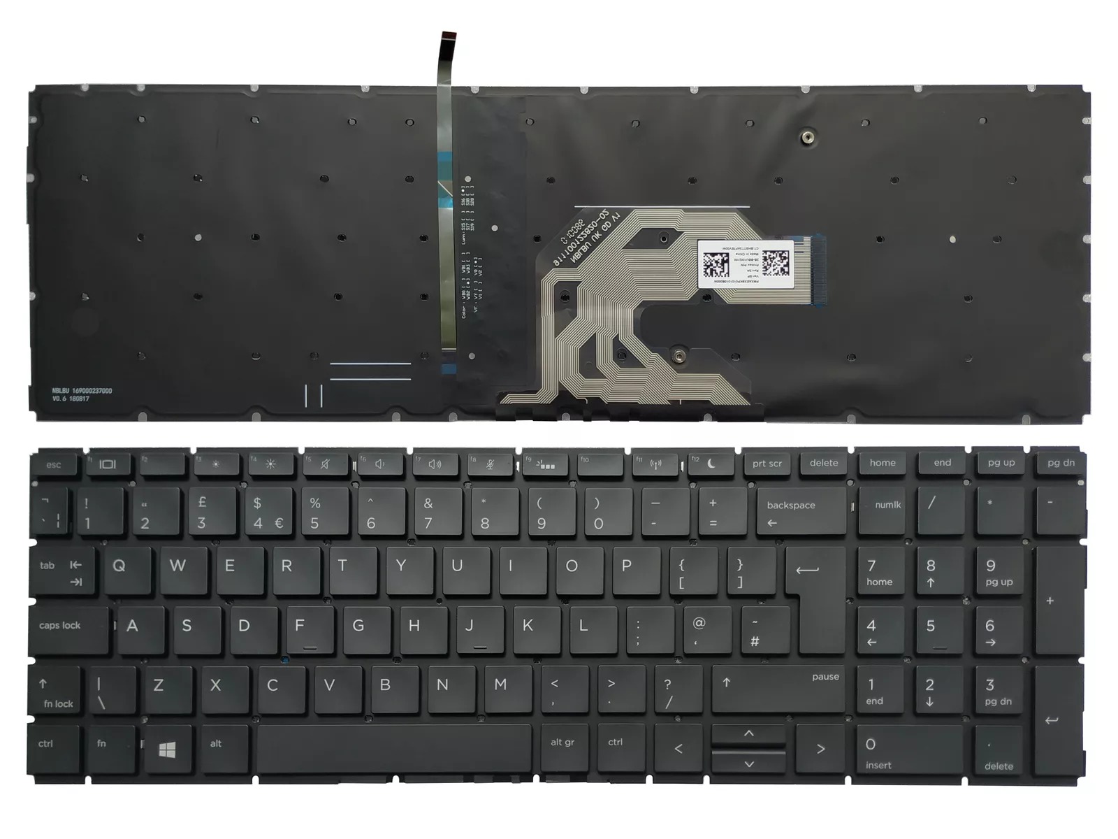 Tastatura Laptop, HP, ProBook 450 G6, 455 G6, 455R G6, iluminata, layout UK