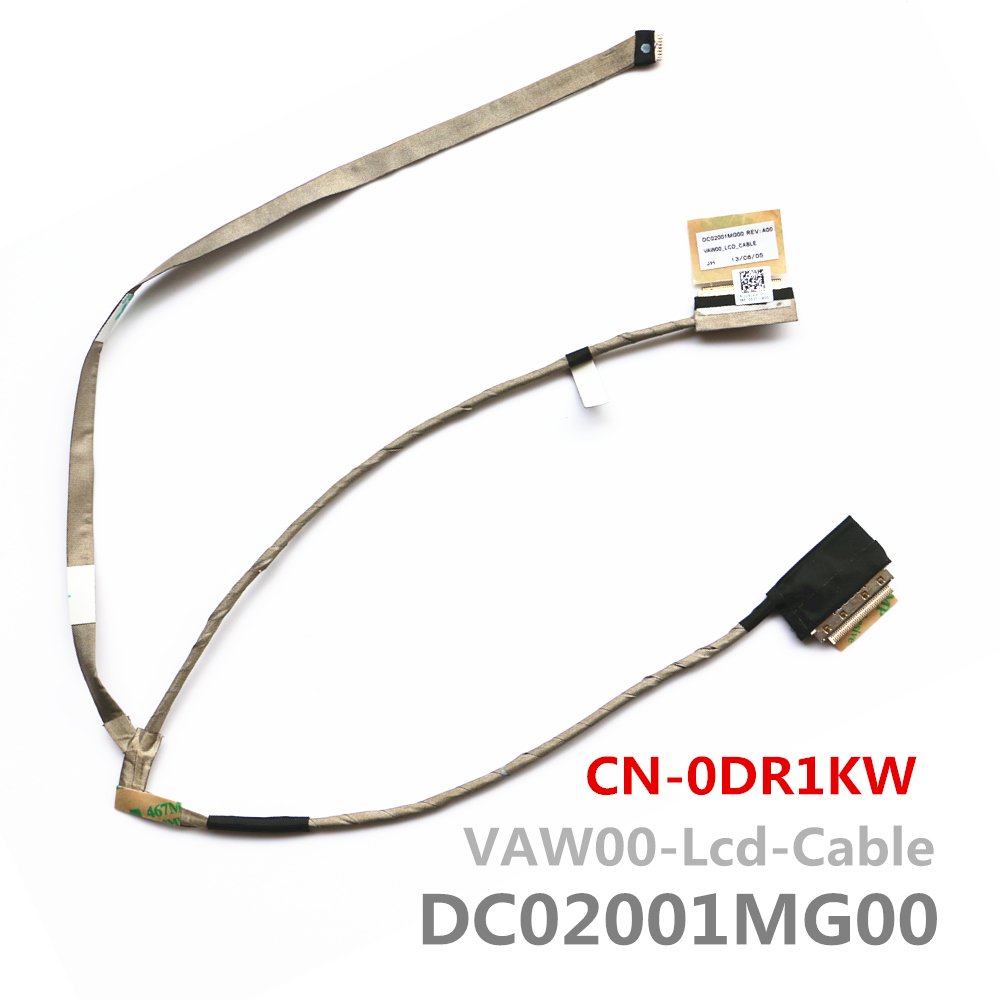 Cablu video LVDS Laptop, Dell, 15R 3521, 3531, 3537, DR1KW, 0DR1KW, non touch, VAW00, DC02001MG00, 30 pini