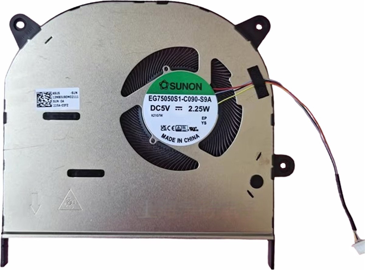 Cooler Laptop, Asus, VivoBook 17 K712E, K712EA, K712EQ, 13NB0TW0AM0101, 13NB0TW0AM0111, 13NB0U90AM0101, 13NB0U90AM0111, EG75050S1-C090-S9A, 5V, 2.25W