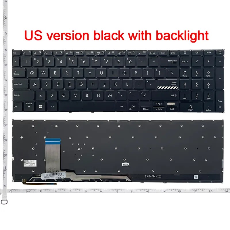 Tastatura Laptop, Asus, VivoBook 17 X1703Z, X1703ZA, iluminata, neagra, layout US
