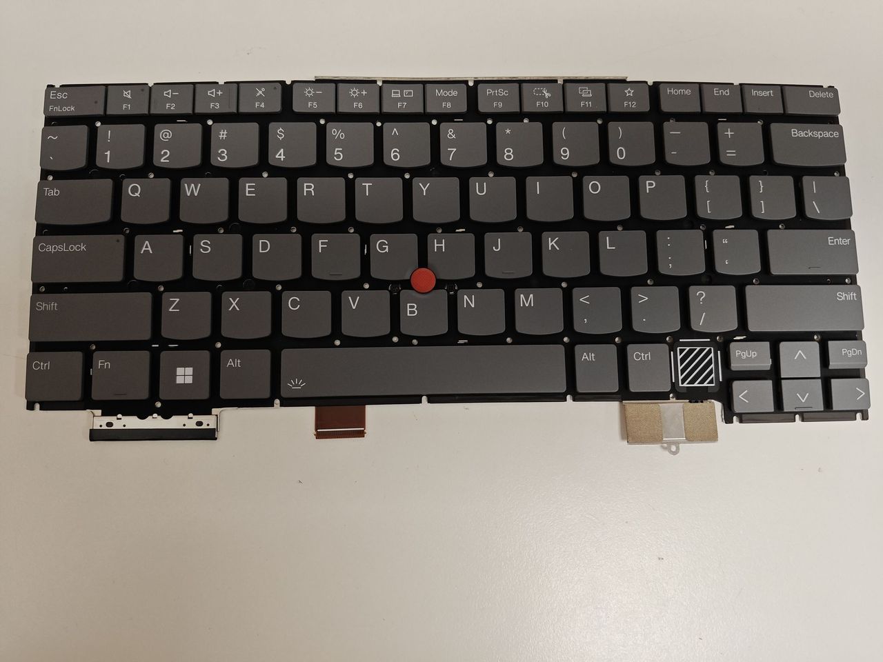 Tastatura Laptop, Lenovo, ThikPad X1 Carbon 13th Type 21NS, 21NT, 21NX, 21NY, iluminata, gri, layout US