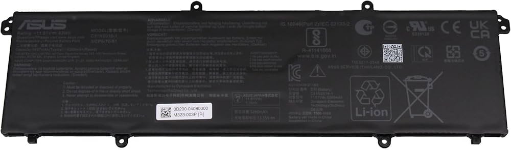 Baterie Laptop, Asus, VivoBook Pro 15 NX3500C, NX3500CPC, NX3500CPH, 0B200-04080000, 3ICP6/70/81, C31N2019-1, 11,61V, 5260mAh, 63Wh