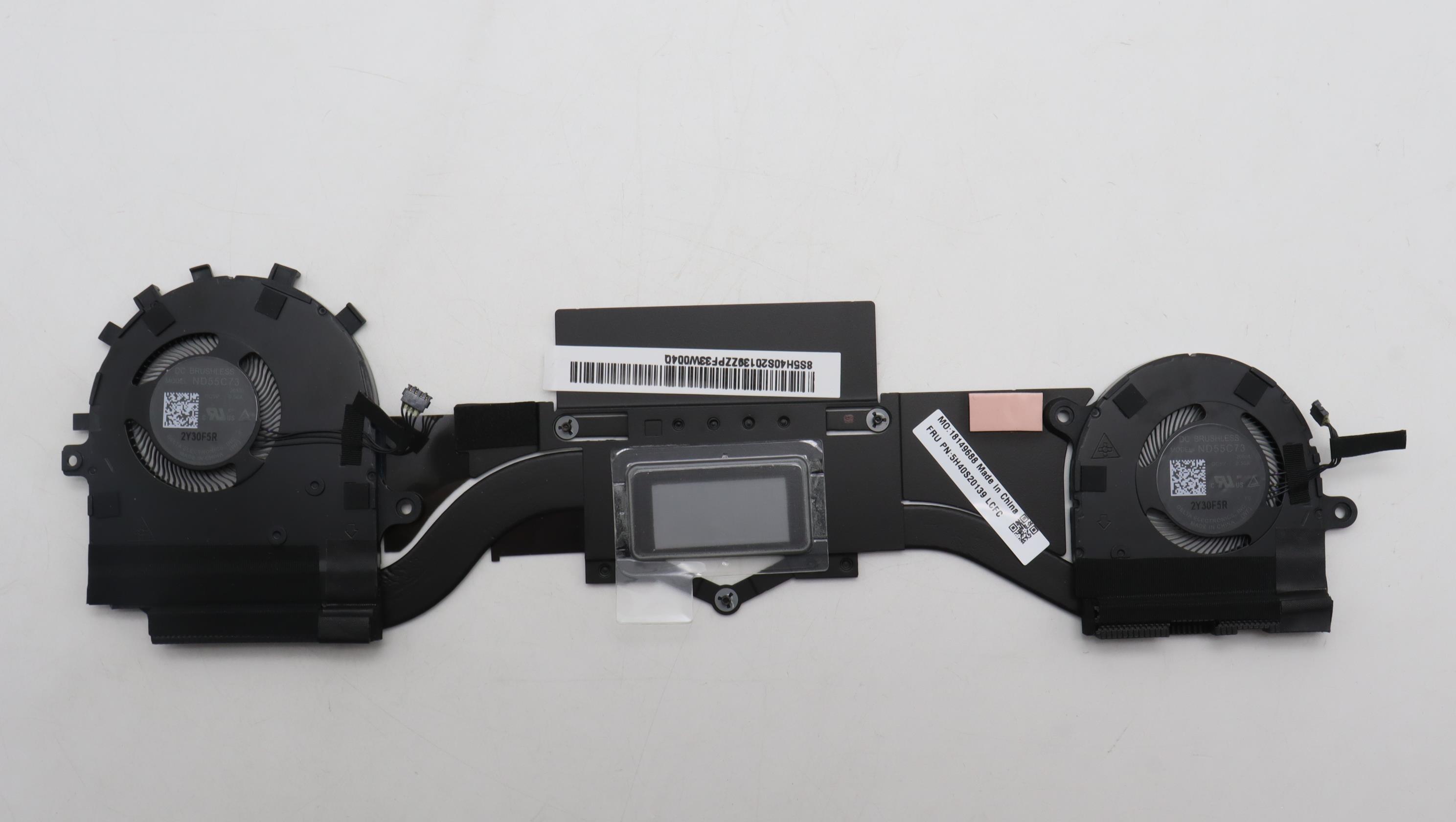 Set coolere cu radiator Laptop, Lenovo, Yoga 9-14ITL5 Type 82BG, 5H40S20138, 5H40S20139, ND55C732-20A03, ND55C732-20A04, BAPA0604R5HY002, BAPA0505R5HY010, AT1KK001DT0, AT1KK001VV0, 5V, 0.50A