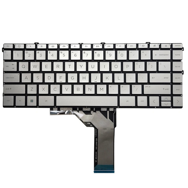 Tastatura Laptop, HP, Envy 16-H, TPN-C159, iluminata, argintie, layout US