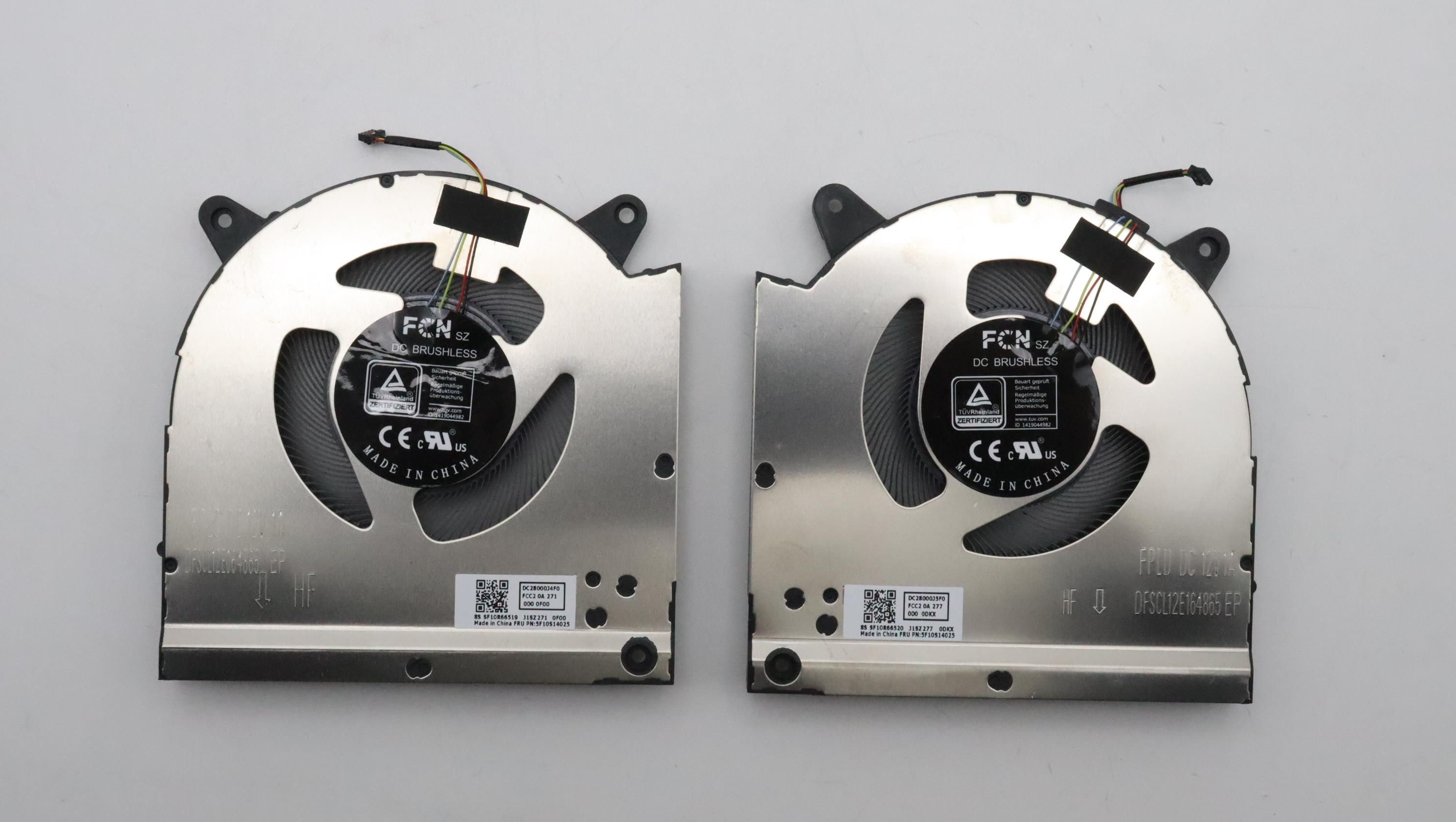 Set coolere Laptop, Lenovo, Legion S7 16IAH7 Type 82TF, 5F10S14024, 5F10S14025, BAPC0808R2HY002, BAPB0808R2HY002, DC28000J4V0, DC28000J5V0, DFSCL12E064865 FPLC, DFSCL12E164865 FPLD, DC28000J4F0, DC28000J5F0, 12V, 1A