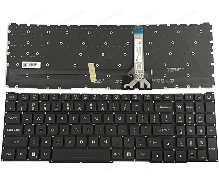 Tastatura Laptop Gaming, Acer, Predator Helios Neo 16 PHN16-71, N22Q22, iluminata RGB, layout US
