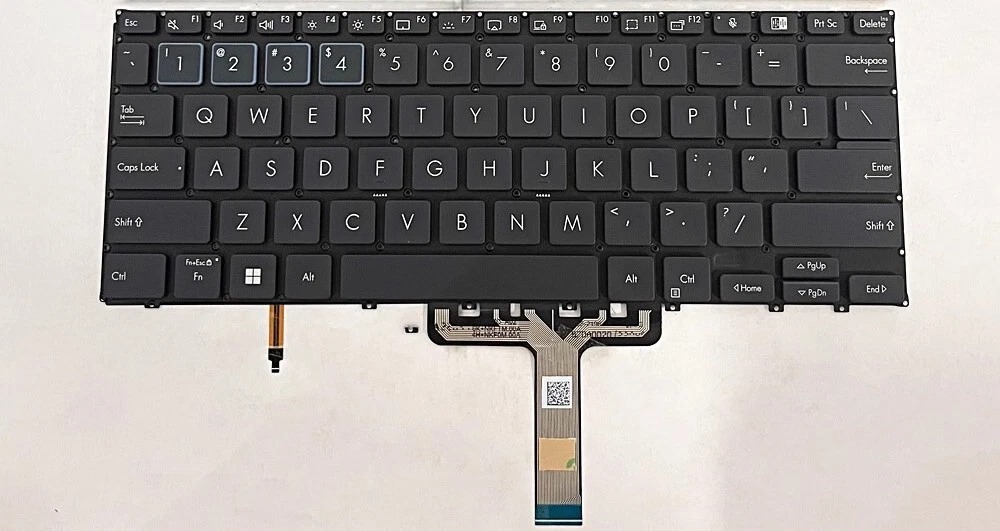 Tastatura Laptop, Asus, ExpertBook B5 Flip B5402F, B5402FEA, B5402C, B5402CBA, B5402CEA, B5402CVA, B5402F, B5402FBA, iluminata, neagra, layout US