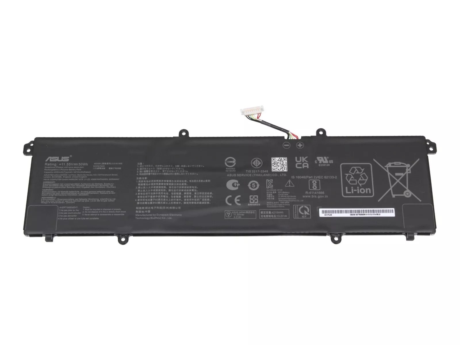 Baterie Laptop, Asus, VivoBook 15 A1505Z, A1505ZA, 0B200-03750300, C31N1905, 3ICP5/70/81, 11,55V, 4210mAh, 50Wh