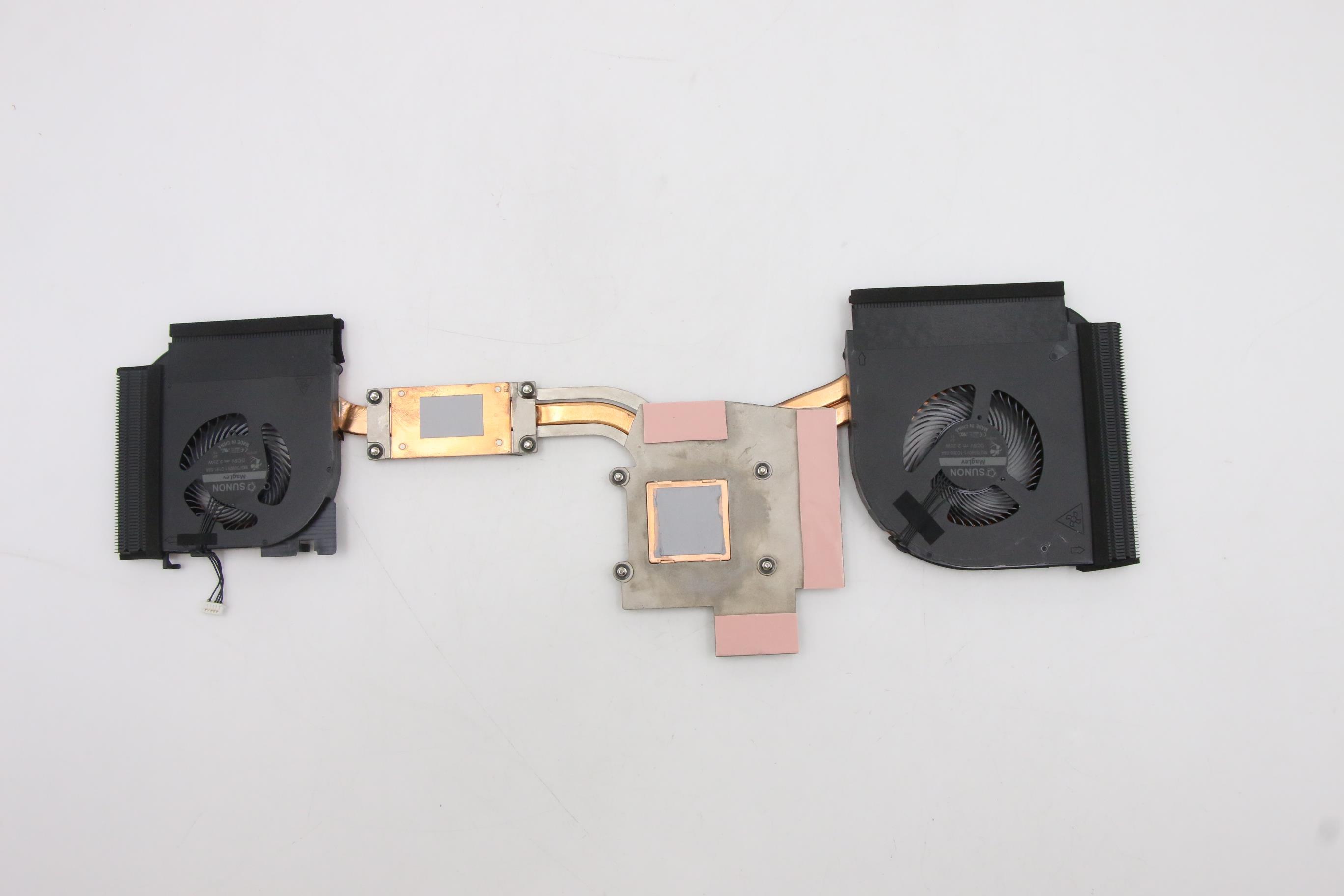 Set coolere cu radiator Laptop, Lenovo, ThinkPad P53 Type 20QN, 20QQ, 02DM015, AT1DB001SS0, N19E, MG75090V1-C181-S9A, MG75090V1-C191-S9A, 5V, 0.5A