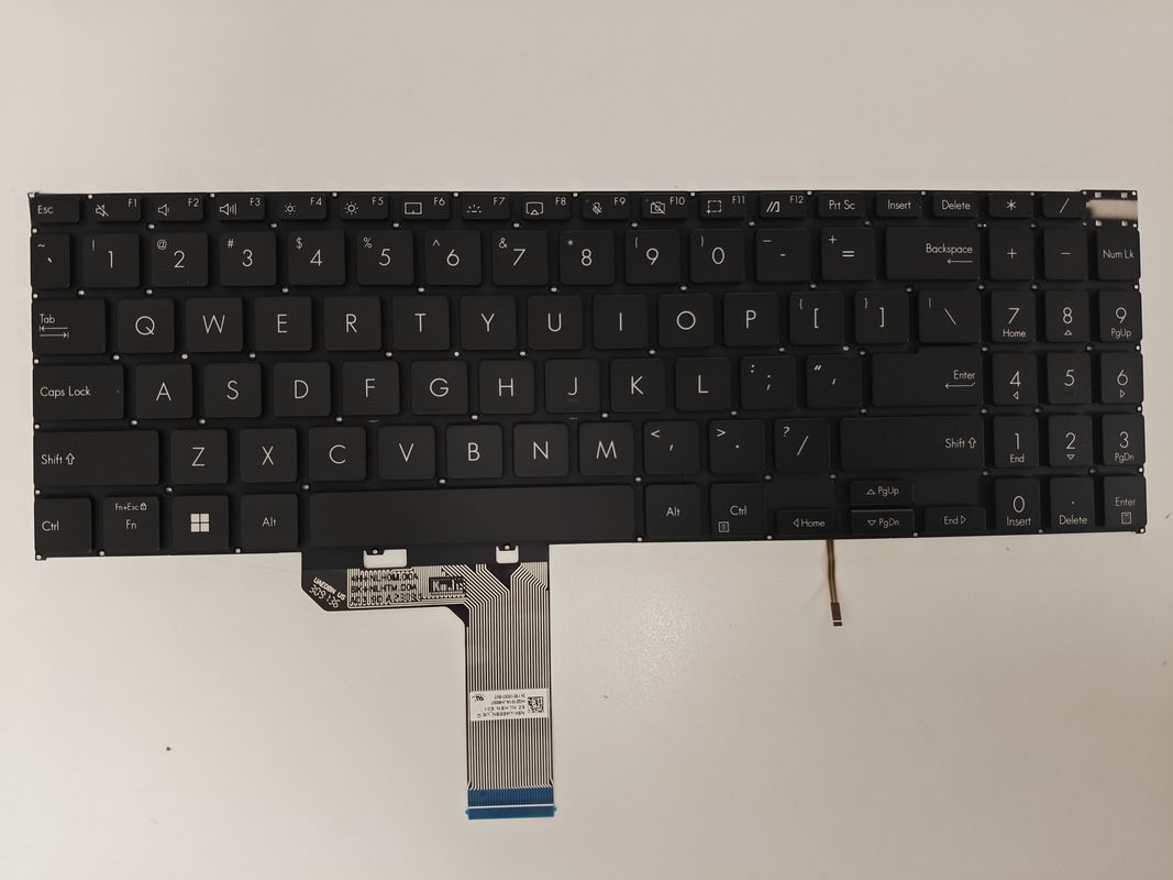 Tastatura Laptop, Asus, VivoBook Pro 16X M7600Q, M7600QA, M7600QC, M7600QE, M7600R, M7600RE, iluminata, neagra, layout US