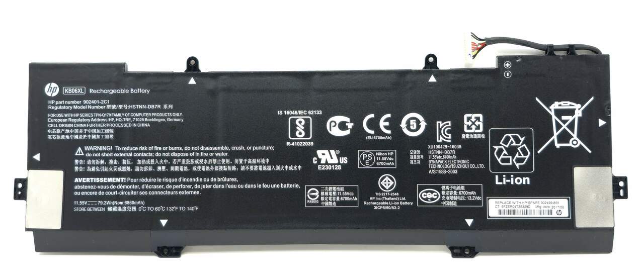 Baterie Laptop, HP, Spectre 15-BL, 15T-BL, TPN-Q179, 902401-2C1, 902499-855, HSTNN-DB7R, KB06XL, 11.55V, 6860mAh, 79.2Wh