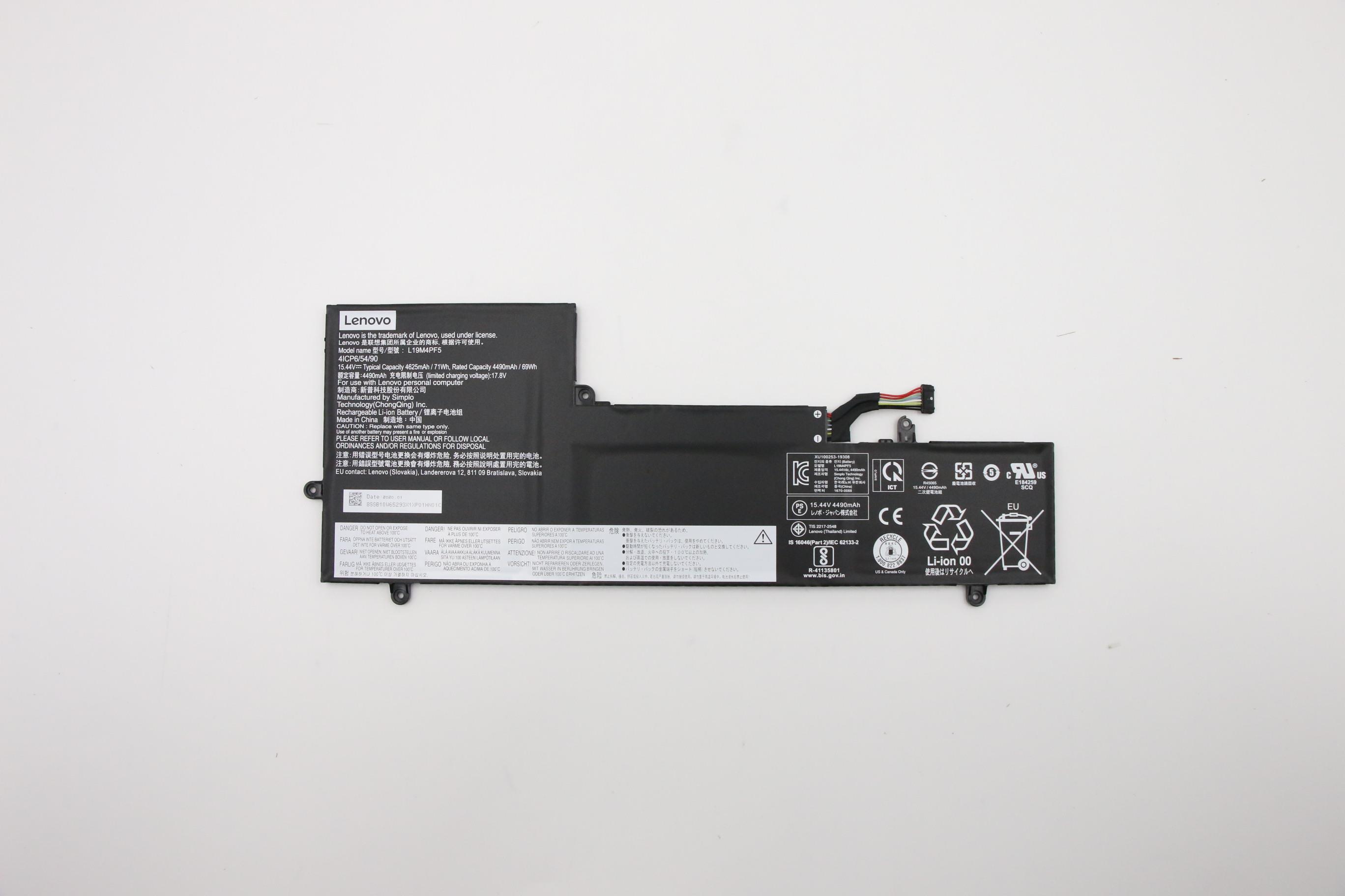 Baterie Laptop, Lenovo, Lenovo, SB10W65279, 5B10W65281, SB10Z33892, 5B10Z33899, L19M4PF5, L19C4PF5, 4ICP6/54/90, 15.44V, 4490mAh, 71Wh