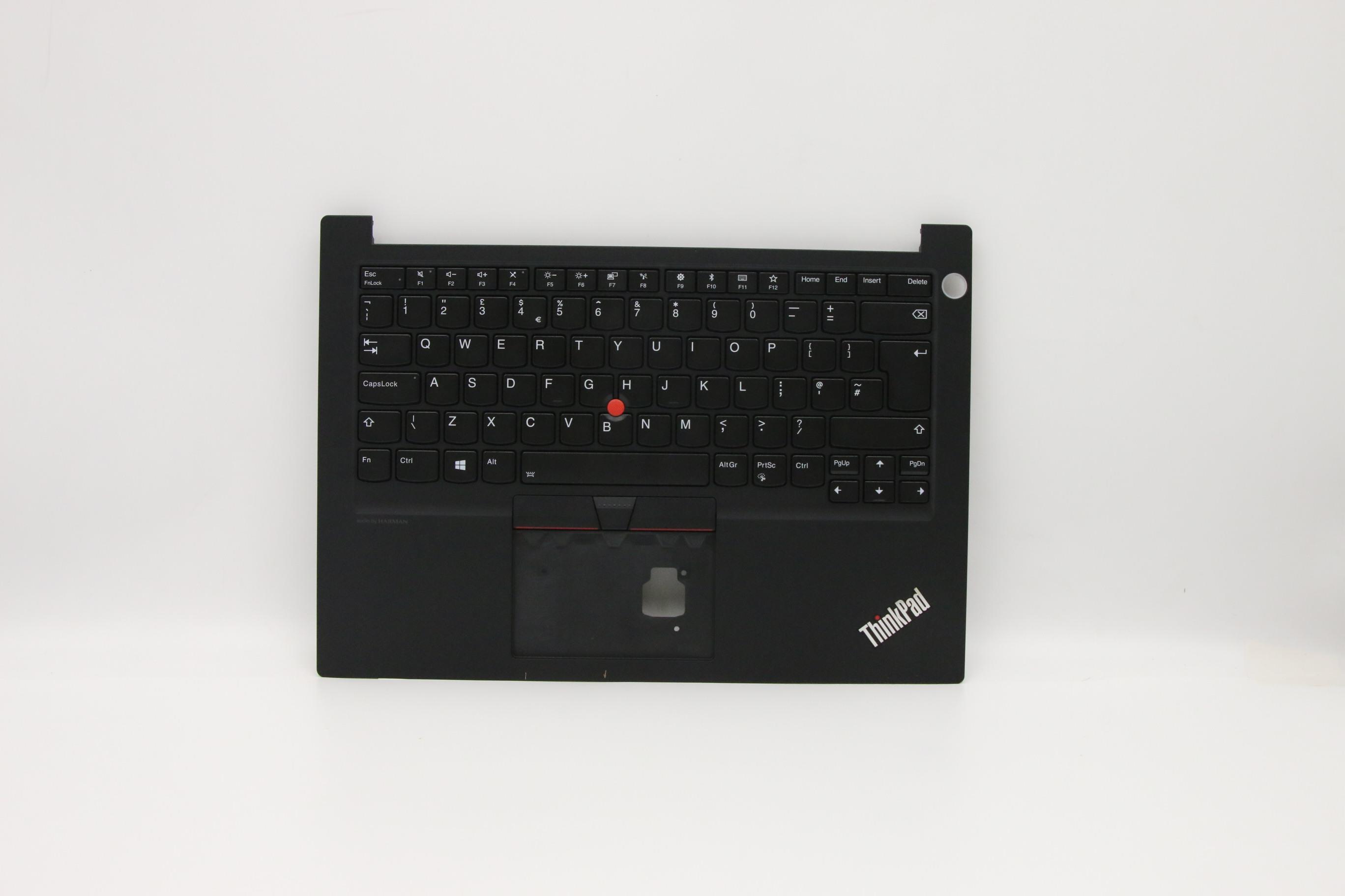 Carcasa superioara cu tastatura palmrest Laptop, Lenovo, Thinkpad E14 Type 20RA, 20RB, 5M10V17060, AP1D3000400, AM1D3000600, iluminata, layout UK