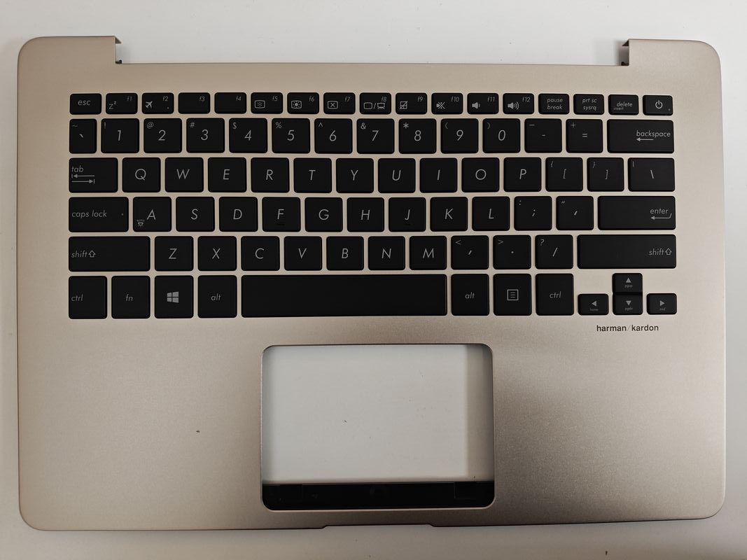 Carcasa superioara cu tastatura palmrest Laptop, Asus, ZenBook UX430U, UX430UA, UX430UAR, UX430UQ, UX430UN, 90NB0DS6-R32US0, 13N1-2YA0C11, UX430UQ-1D, aurie, layout US