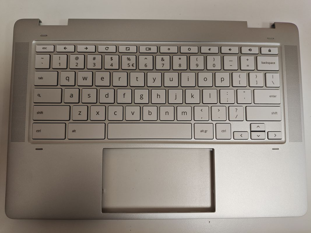 Carcasa superioara cu tastatura palmrest Laptop, HP, ChromeBook X360 14A-CA, M76085-001, M76085-B31, EA0GI012010, alba, layout US