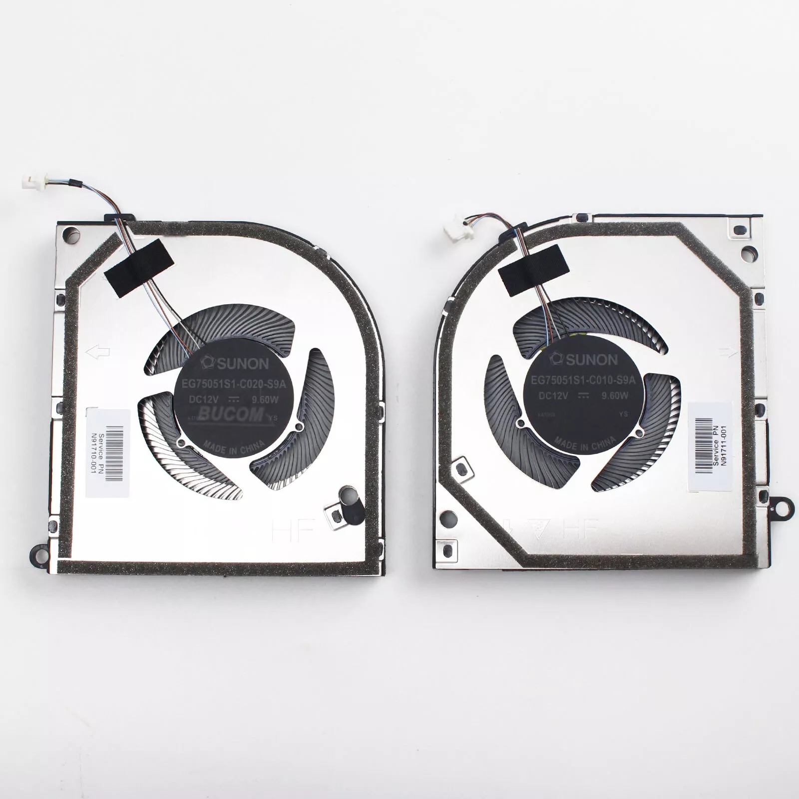 Set coolere Laptop, HP, Omen Transcend 14-FB, TPN-Q297, N84254-001, N91710-001, N91711-001, EG75051S1-C010-S9A, EG75051S1-C020-S9A, SOLDQ5DC87G006, SOLDQ5DC87G007, 12V, 9.60W