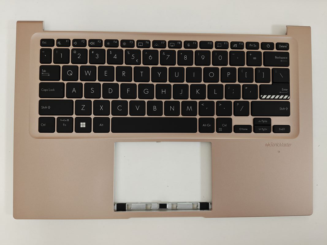 Carcasa superioara cu tastatura palmrest Laptop, Asus, VivoBook 14 X1404Z, X1404ZA, 90NB1003-R30UI1,  X1404ZA-1C, 13NB1000M010111, 39XJWTAJN30, FAXJW004010, iluminata, roz, layout US