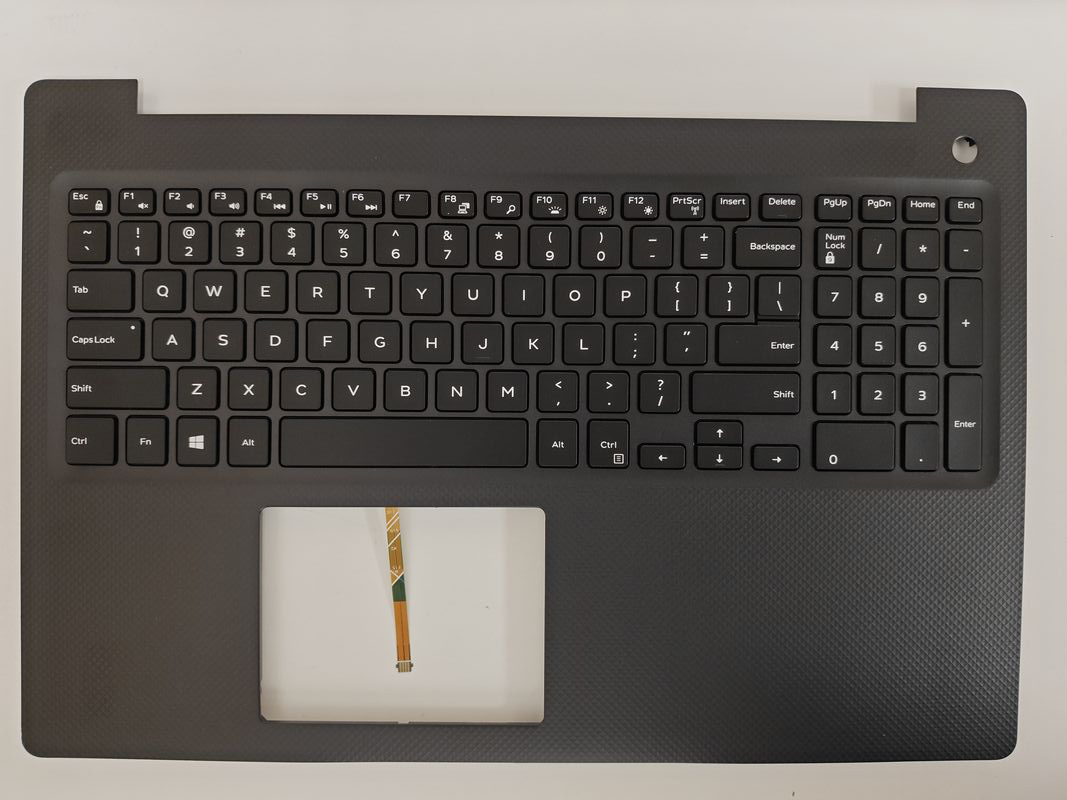 Carcasa superioara cu tastatura palmrest Laptop, Dell, Vostro 15 3590, 3591, 086HKP, 86HKP, 0T8HK5, AP2EL000200, FA2EL000200, iluminata, neagra, layout US