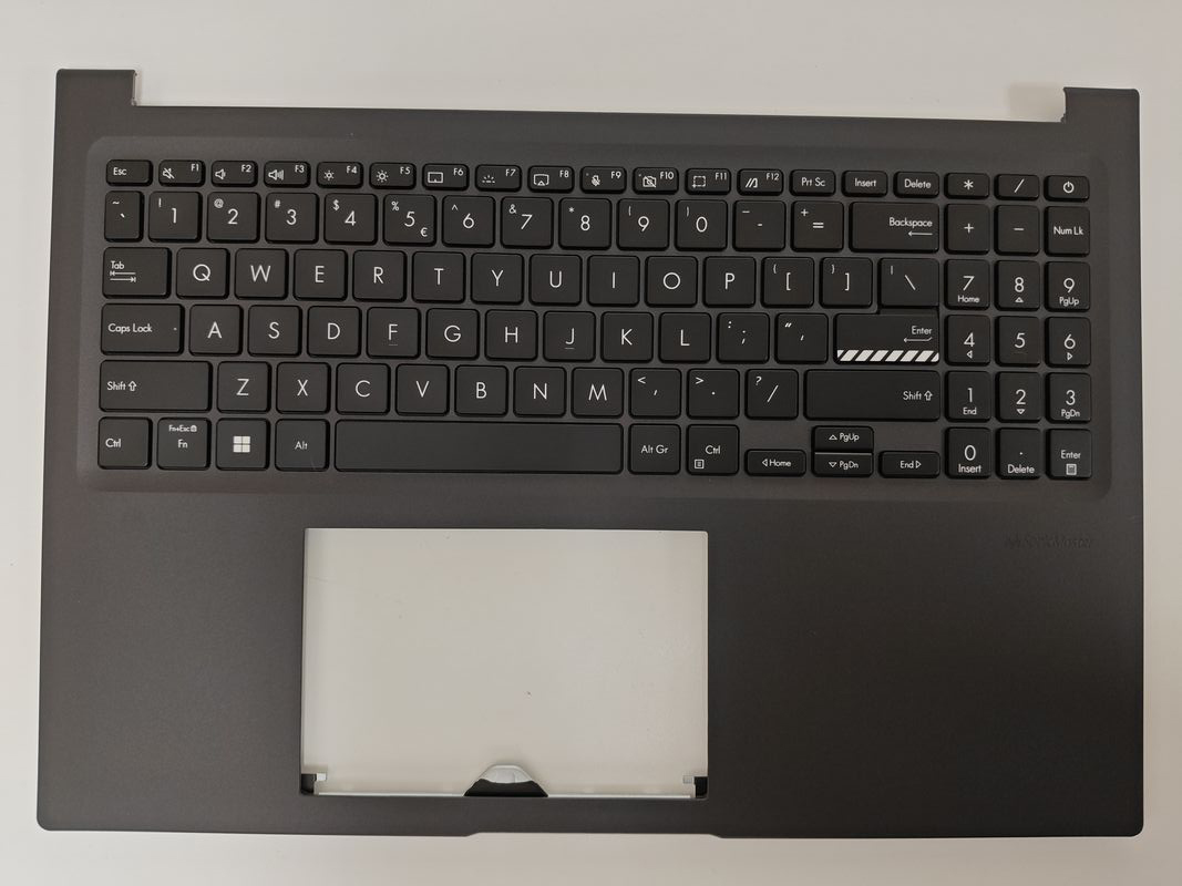 Carcasa superioara cu tastatura palmrest Laptop, Asus, VivoBook 16 R1605P, R1605PA, R1605V, R1605VA, R1605Z, R1605ZA, 90NB0ZA3-R31UI0, 13N1-GAA0341, X1605ZA-1K, iluminata, neagra, layout US