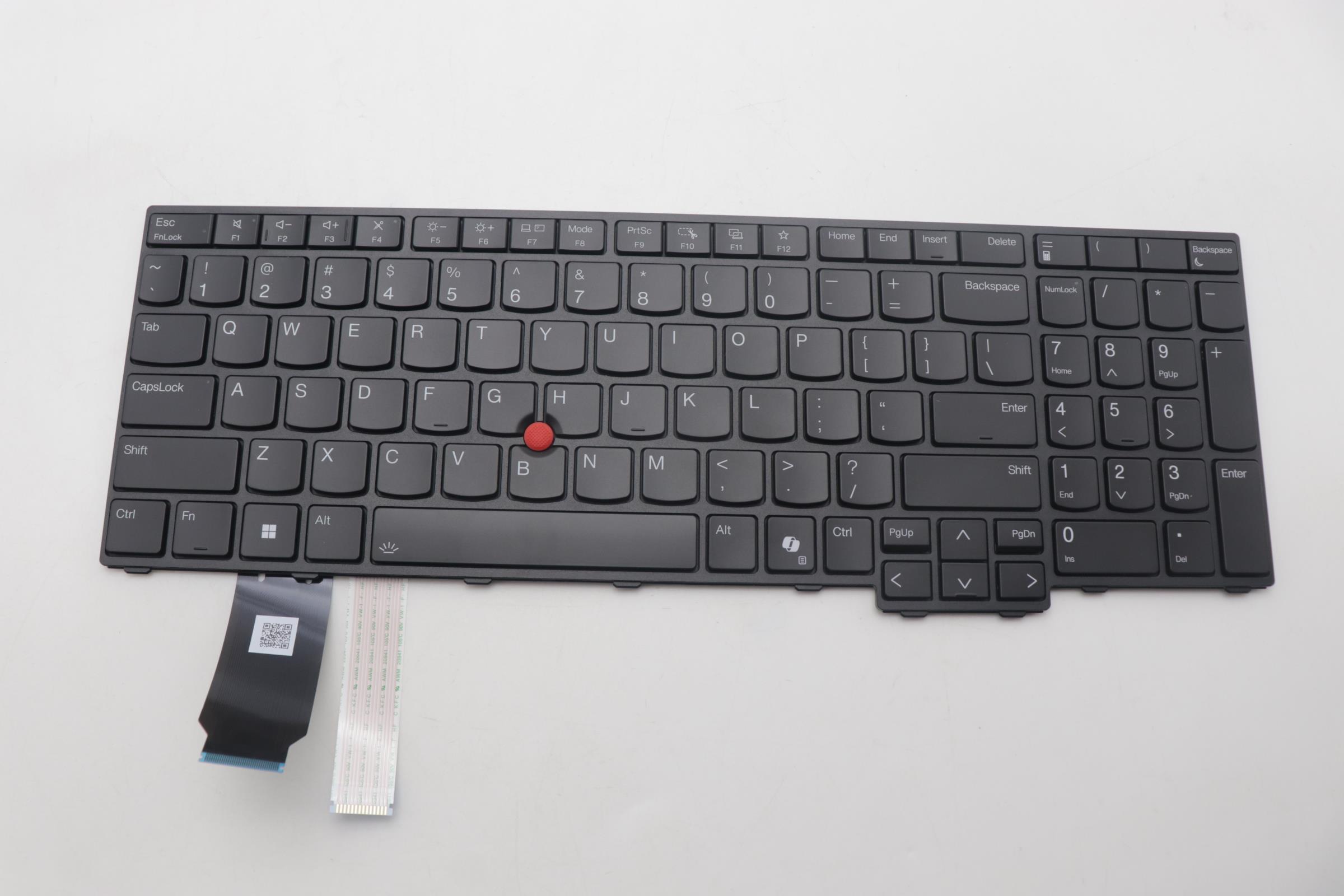 Tastatura Laptop, Lenovo, ThinkPad L16 Gen 2 Type 21SA, 21SB, 21SC, 21SD, 21RH, 21RJ, 5N21Q49561, iluminata, neagra, layout US