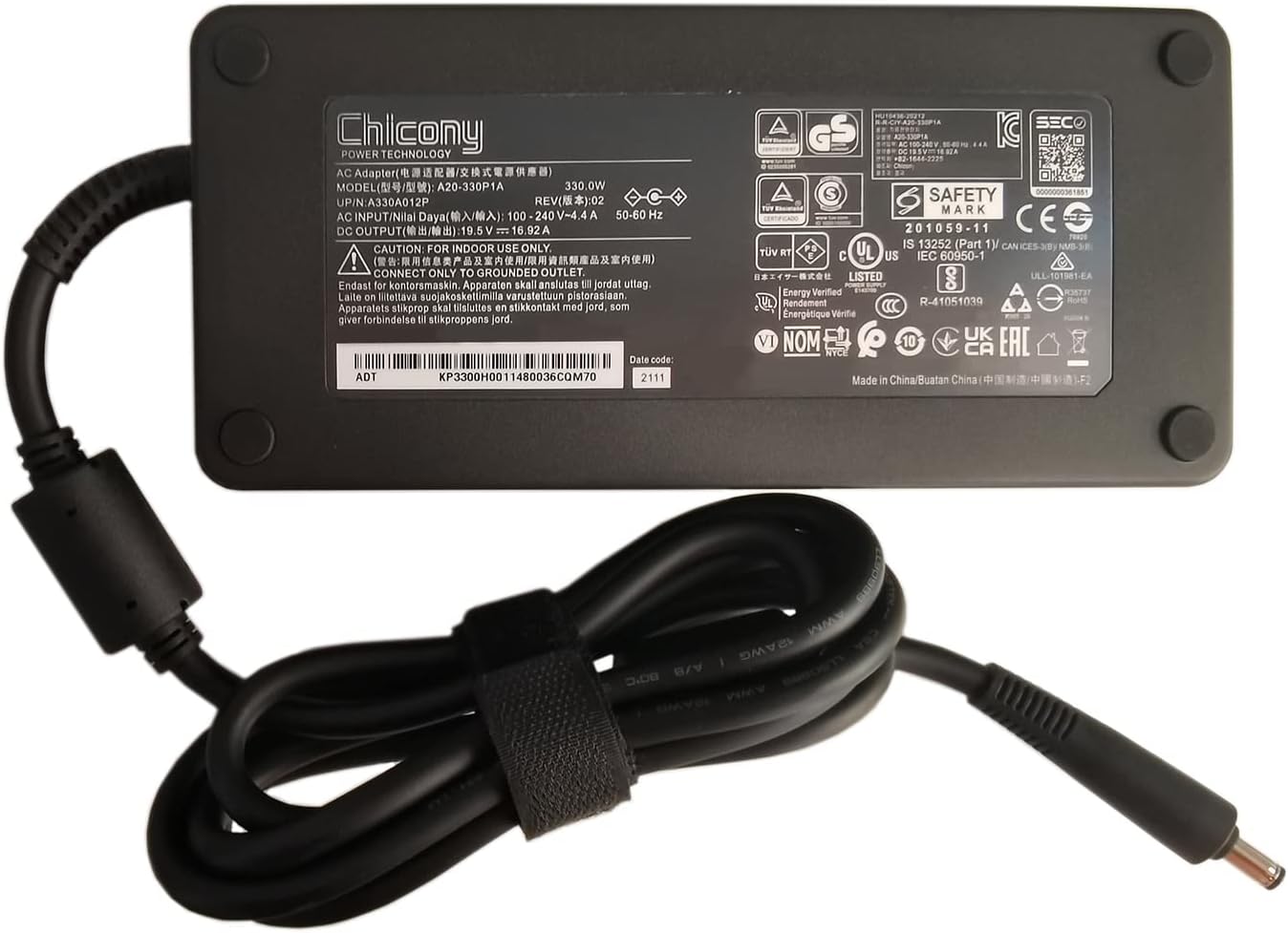 Incarcator Laptop Gaming, Acer, Nitro 16 AN16-41, AN16-42, KP.3300H.001, A20-330P1A, 19.5V, 16.92A, 330W, mufa 5.5x1.7mm