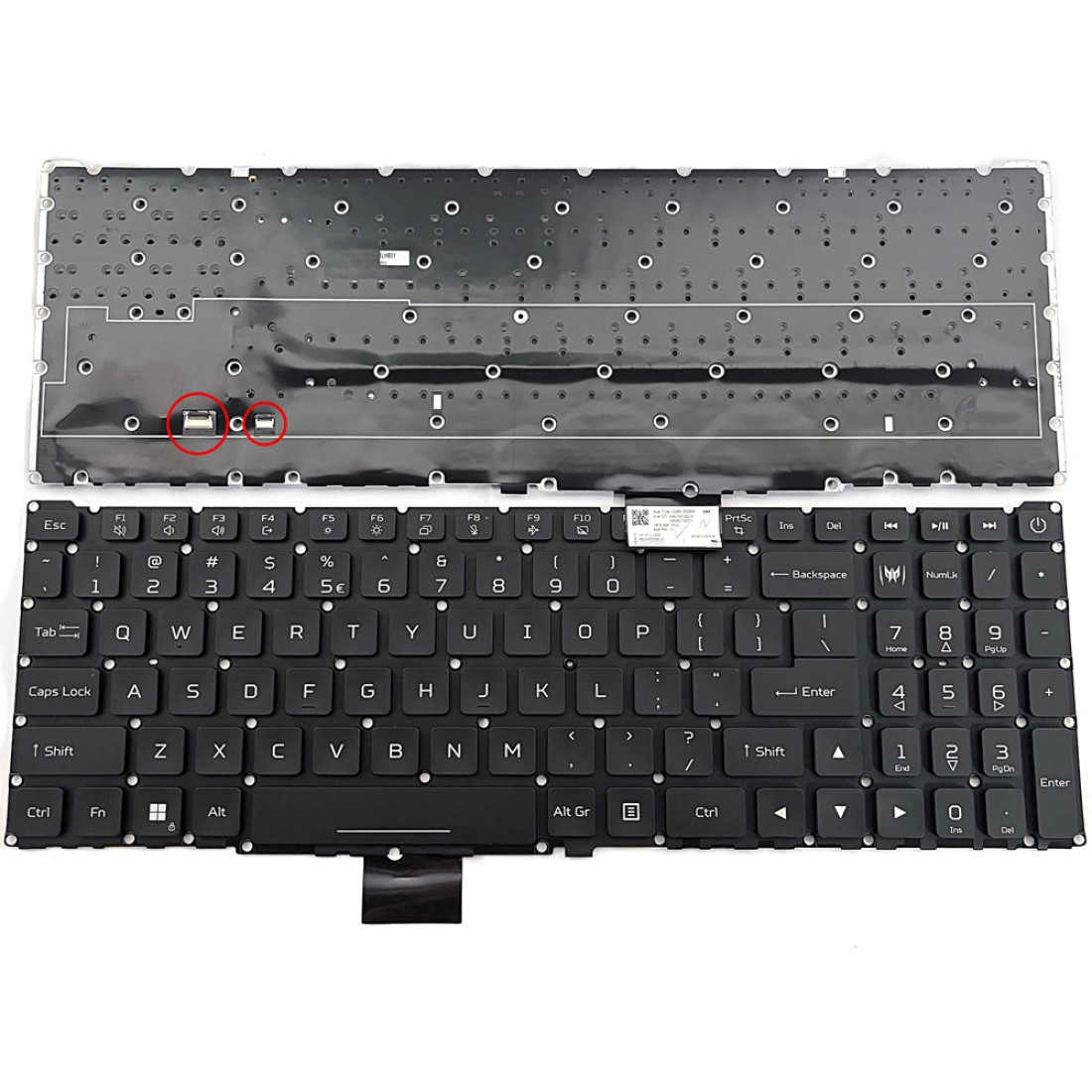 Tastatura Laptop Gaming, Acer, Predator Helios 300 PH315-55, PH315-55s, N22C3, iluminata RGB, layout US