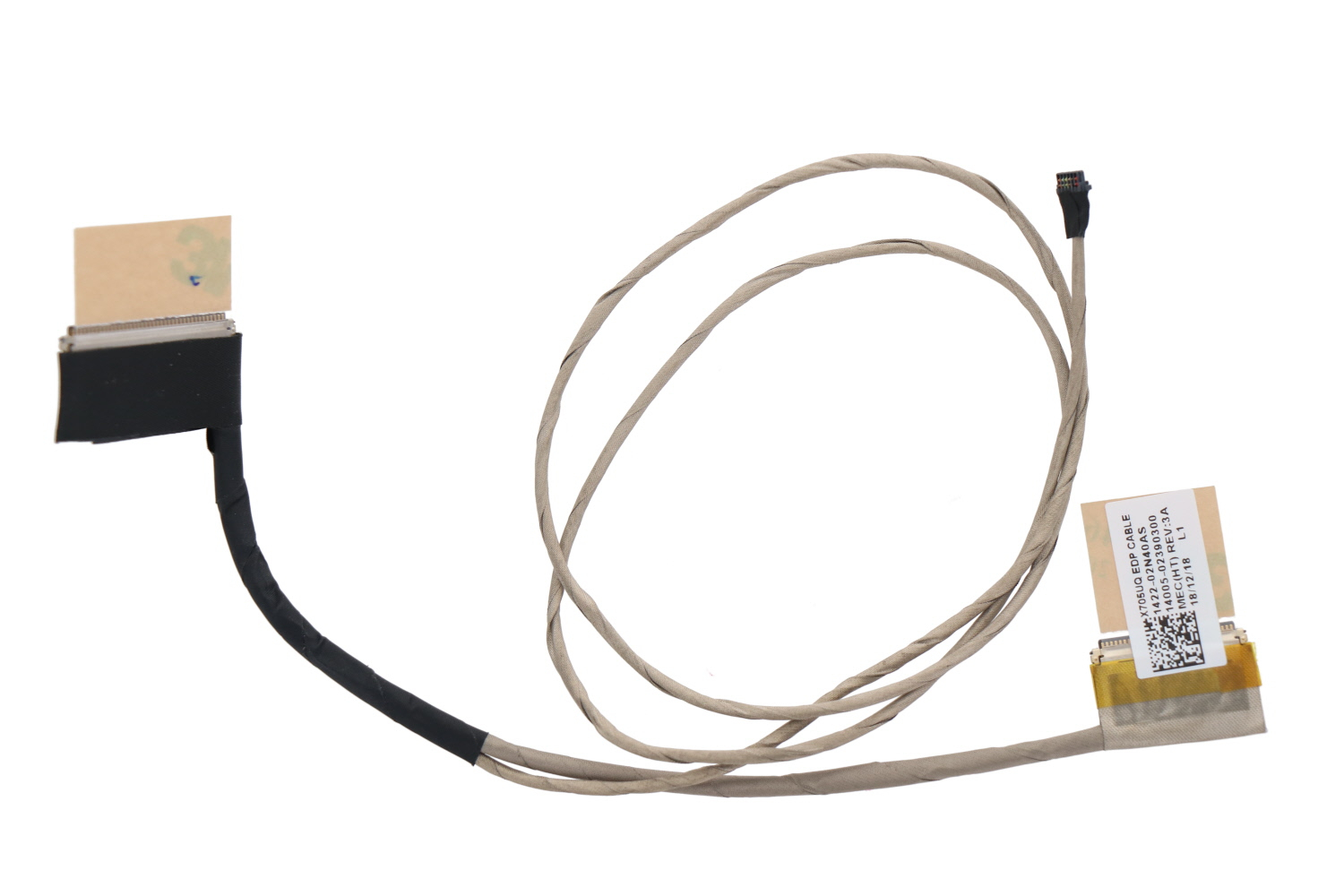 Cablu video LVDS Laptop, Asus, VivoBook 17 R702B, R702BA, R702M, R702MA, R702MB, R702N, R702NA, R702NC, R702U, R702UA, R702UB, R702UF, R702UQ, R702UV, 14005-02390200, 1422-02N30AS, 30 pini