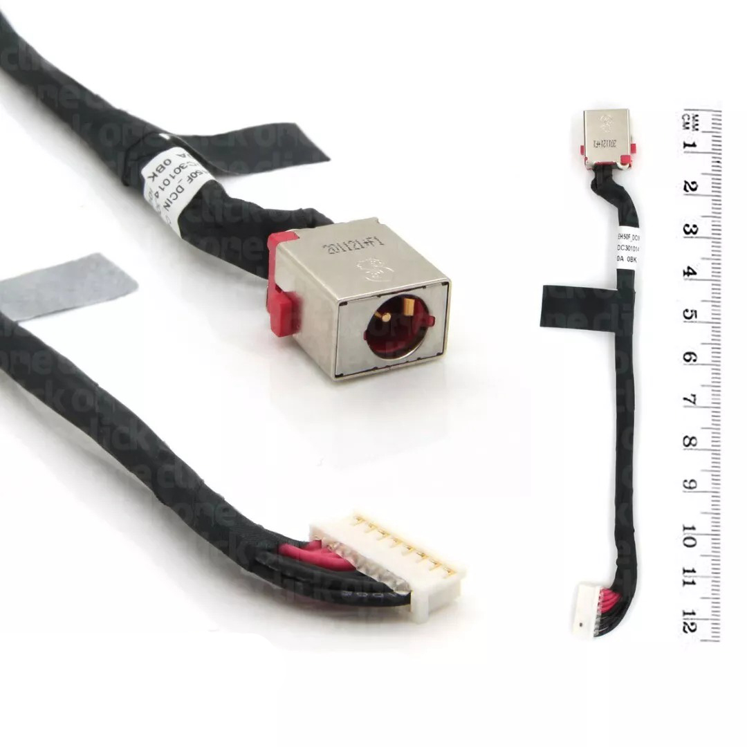 Mufa alimentare Laptop Gaming, Acer, Nitro 5 AN515-52, AN515-54, AN515-55, 50.Q5BN2.001, DC301014000, DC301014O00, EH50F DCIN CABLE 180W, 8 pini, 12cm