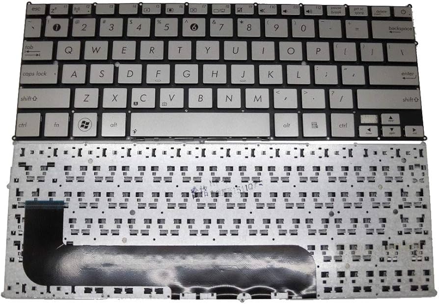 Tastatura Laptop, Asus, ZenBook UX21E, argintie, layout US