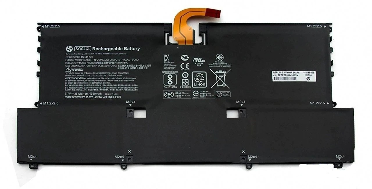 Baterie Laptop, HP, Spectre 13-V, TPN-C127, HSTNN-IB7J, 844199-855, 843534-1C1, SO04XL-121, SO04XL, 7.7V, 4950mAh, 38Wh