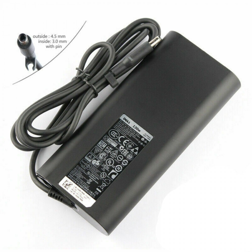 Incarcator Laptop, Dell, Vostro 16 7620, P107F, P107F002, 0RN7NW, HA130PM130, 19.5V, 6.67A, 130W, slim, mufa 4.5x3.0mm